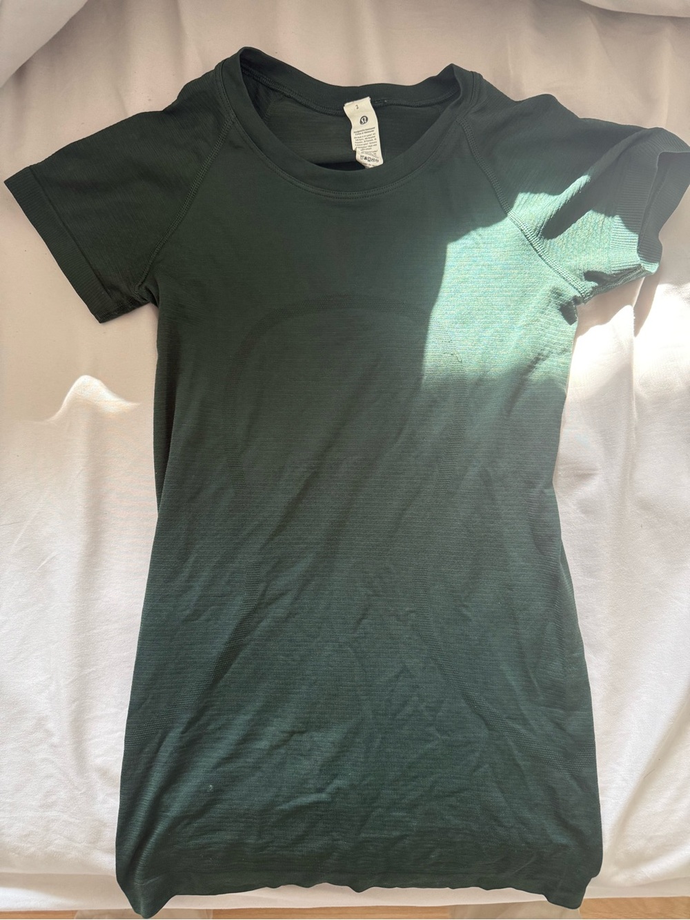 Lululemon dark green swiftly tech tee!!